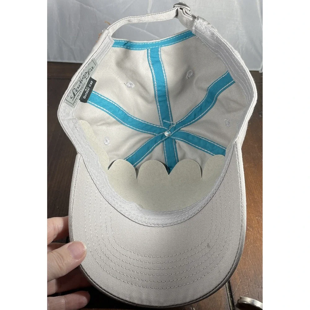 Outdoor Cap Womens OSFM Baseball Hat Beige Rooster Weathervane Ladies Fit Hat